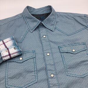 Wrangler 20X Competition‎ Mens Long Sleeve Pearl Snap Shirt Size XL